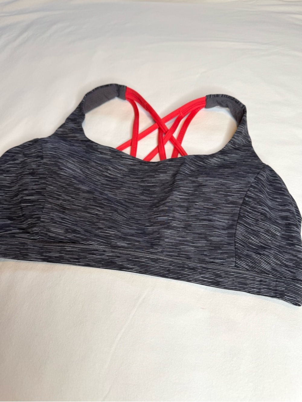 Lululemon Free To Be Serene Bra Size 14 Strappy Back Pink Punch C/D Cup - Picture 6 of 15